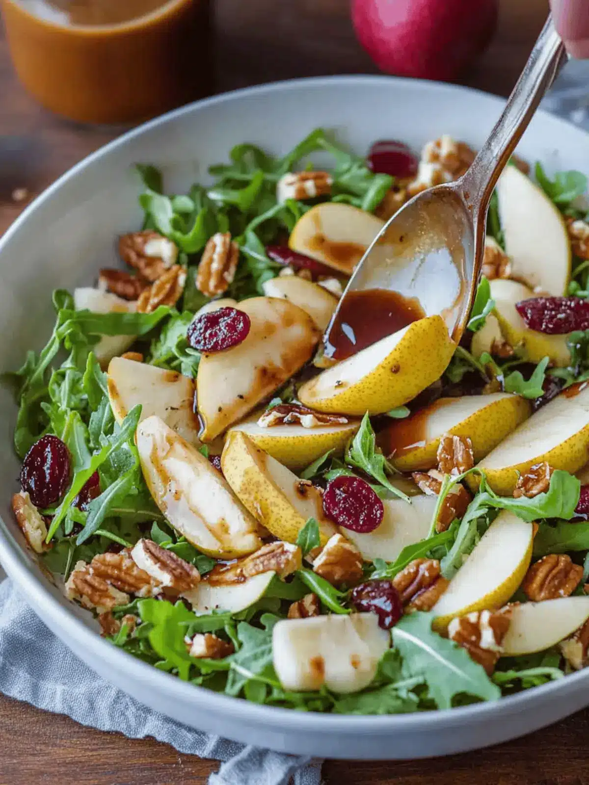 Pear Salad with Balsamic Vinaigrette