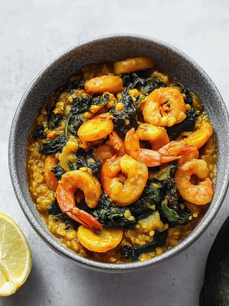 Green Plantain Porridge With Seafood