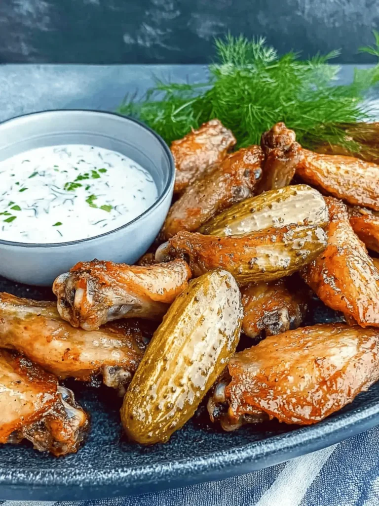 Smoked Dill Pickle Wings
