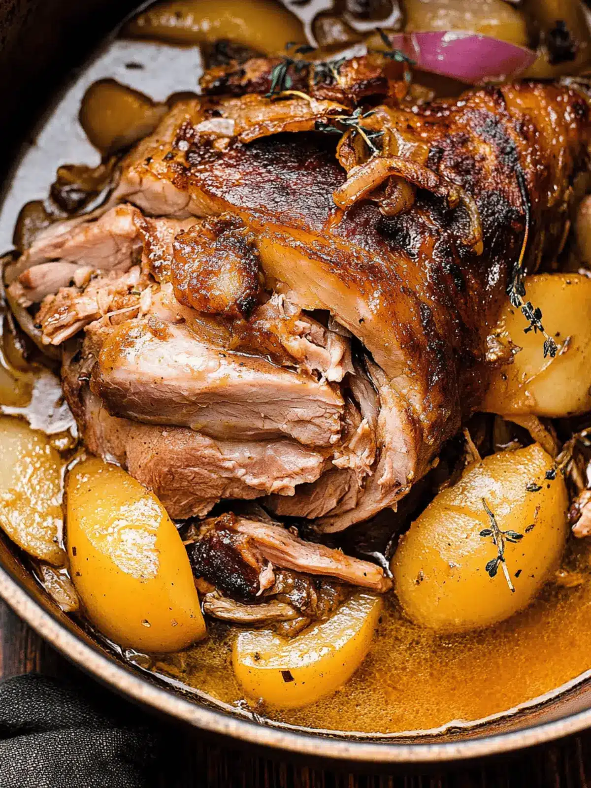 Apple Cider Braised Pork Shoulder