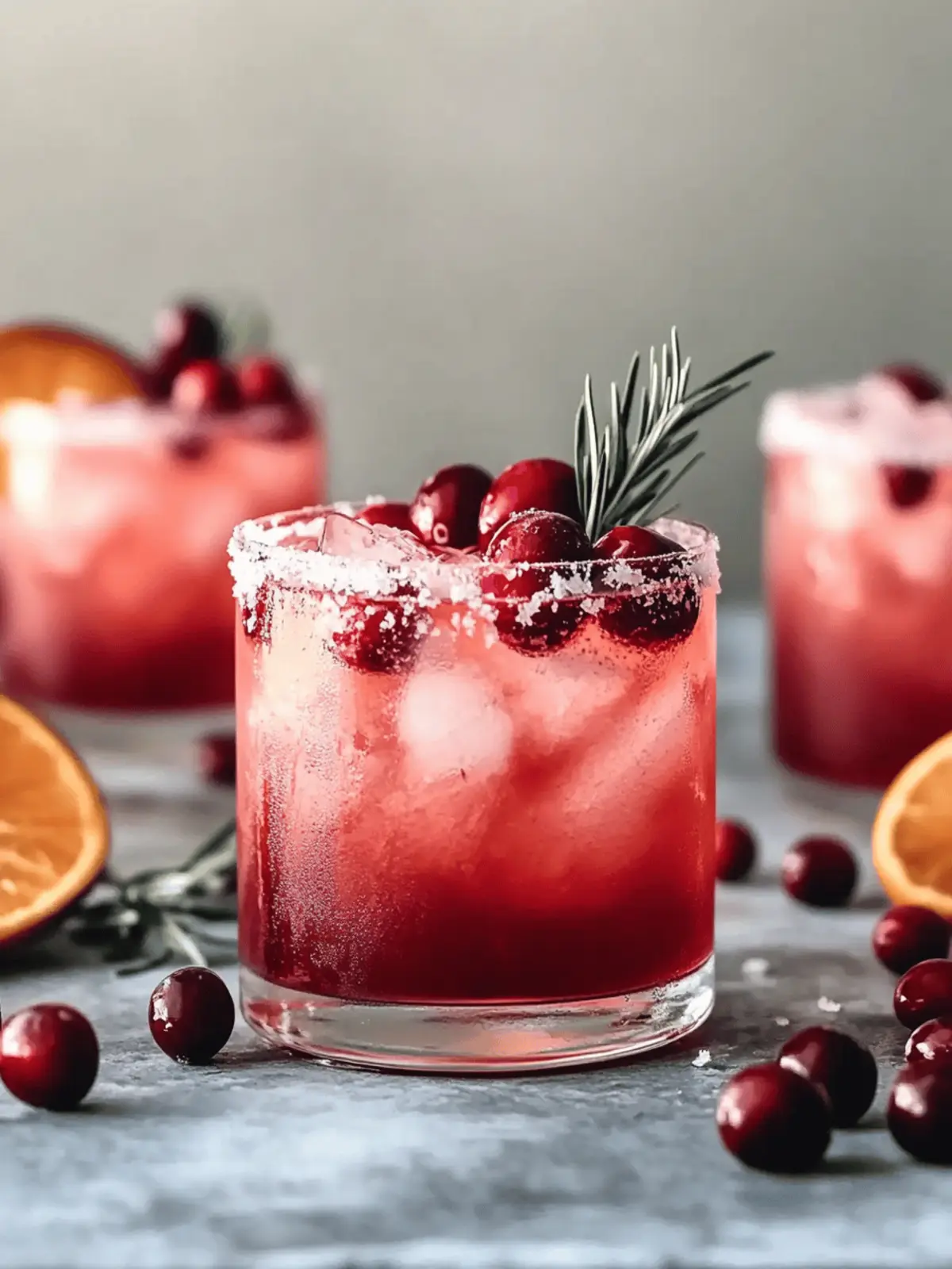 Spiced Cranberry Paloma Cocktail