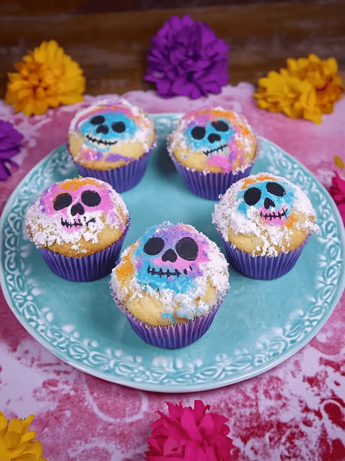 Irresistible Pan de Muerto Cupcakes for Your Sweet Celebrations 3 Pan de Muerto Cupcakes
