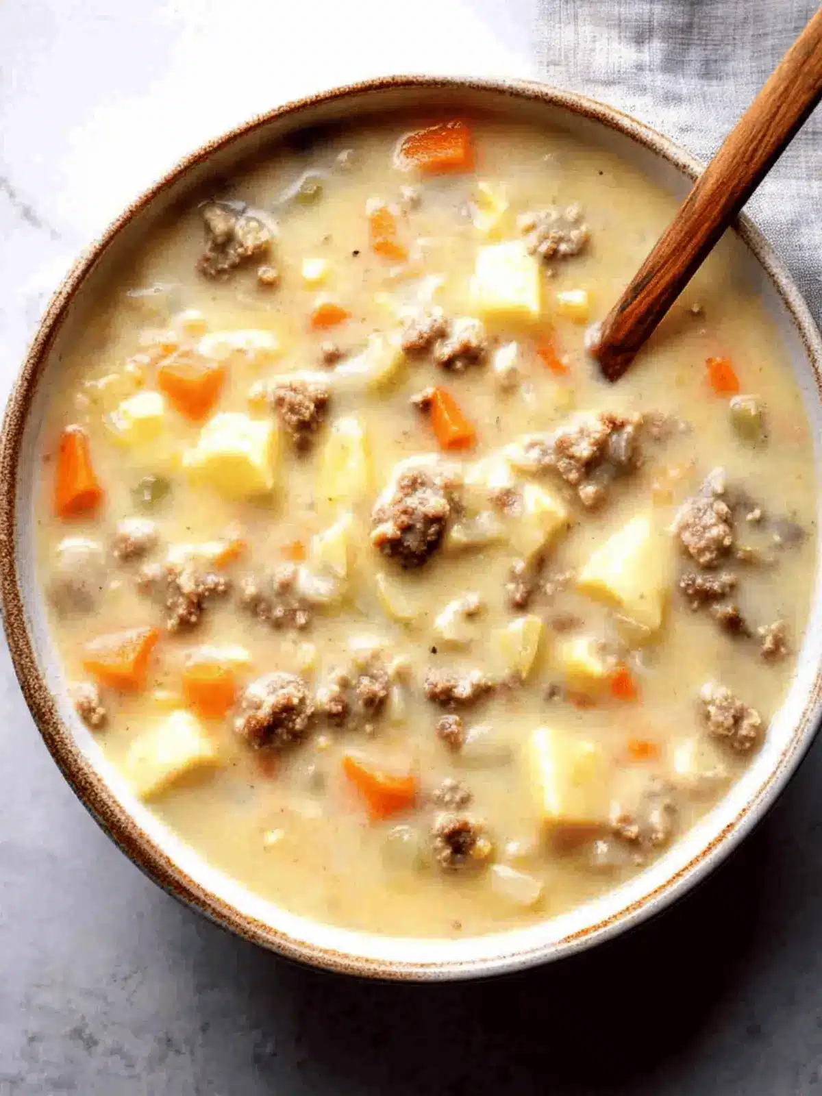 Cheeseburger Soup