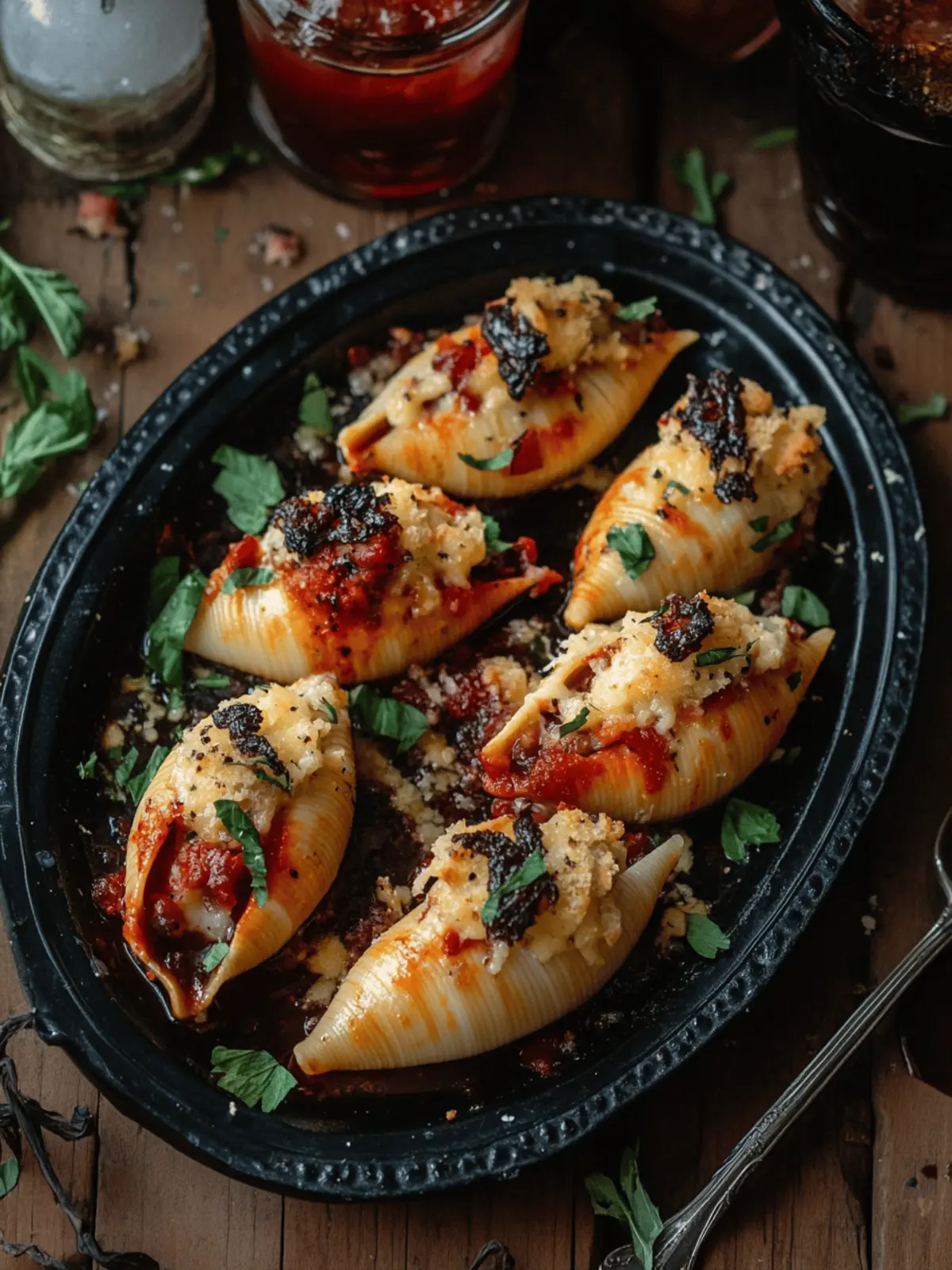 Zombie Guts Stuffed Shells: A Spooky Home-Cooked Delight 4 Zombie Guts Stuffed Shells
