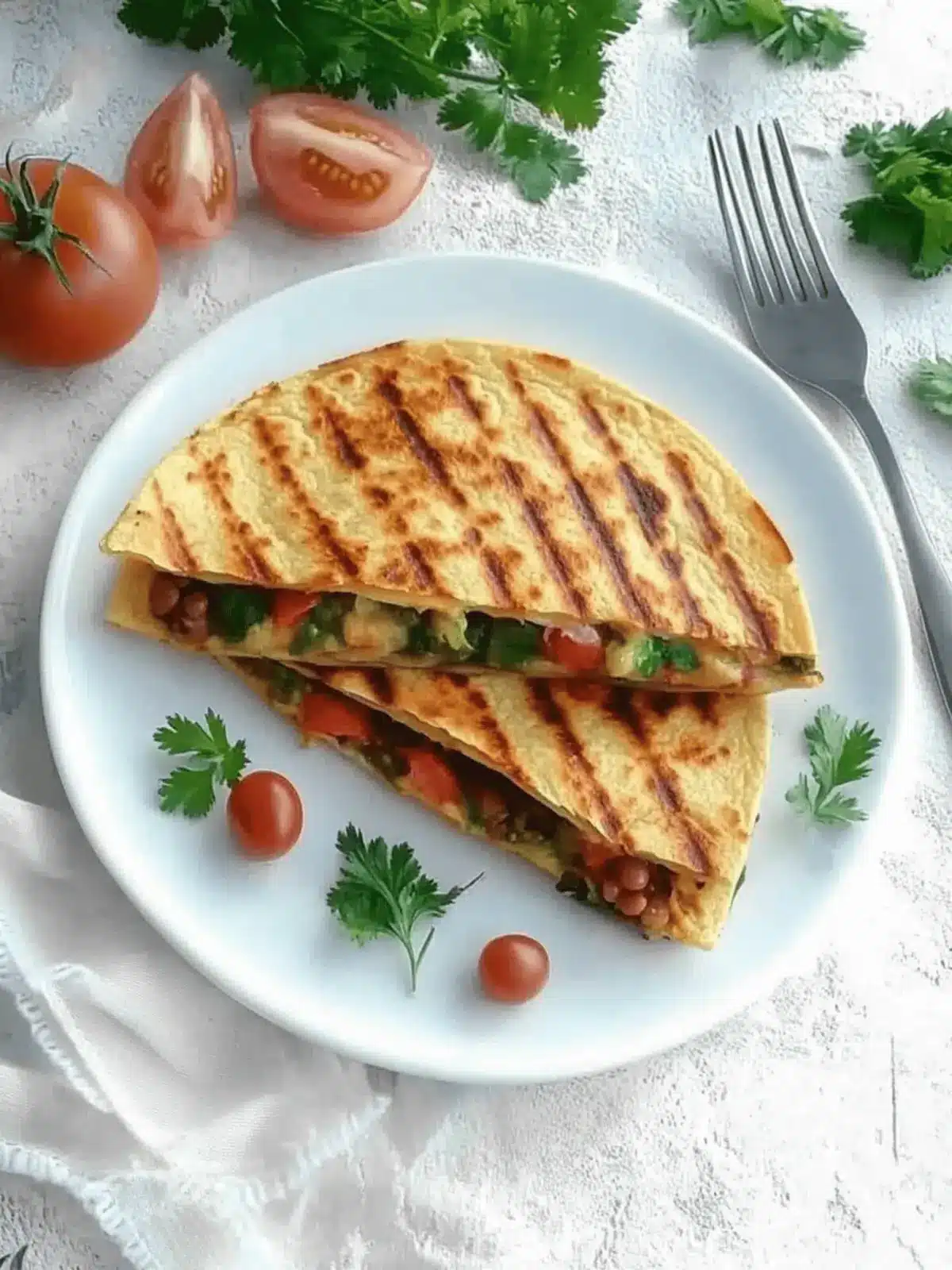 Lentil Quesadilla