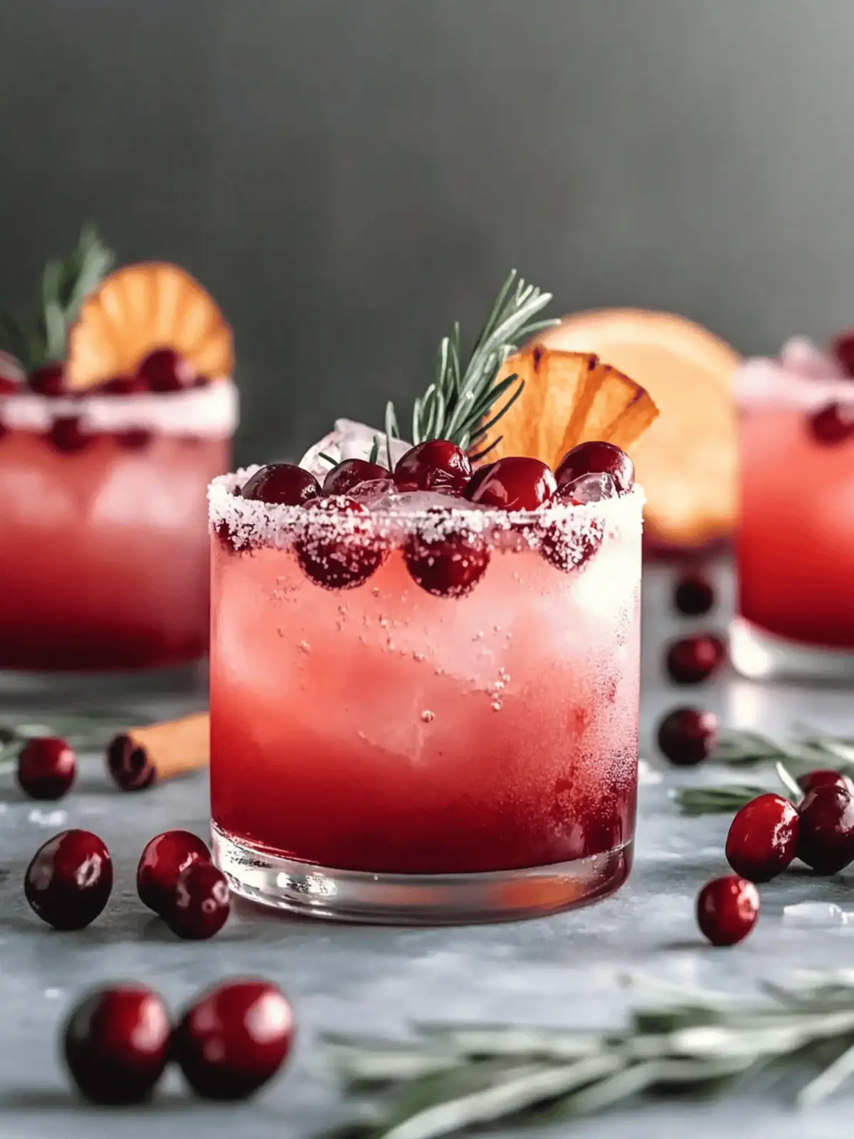 Spiced Cranberry Paloma Cocktail
