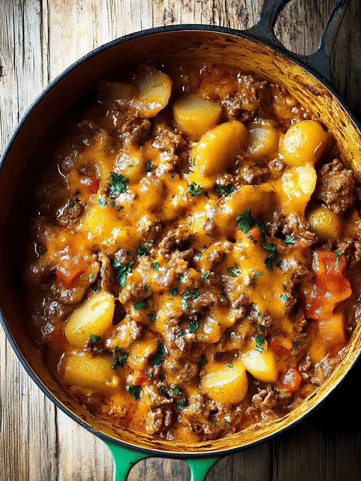 Cheesy One Pot Beef and Potatoes for Cozy Family Nights 4 Cheesy One Pot Beef and Potatoes