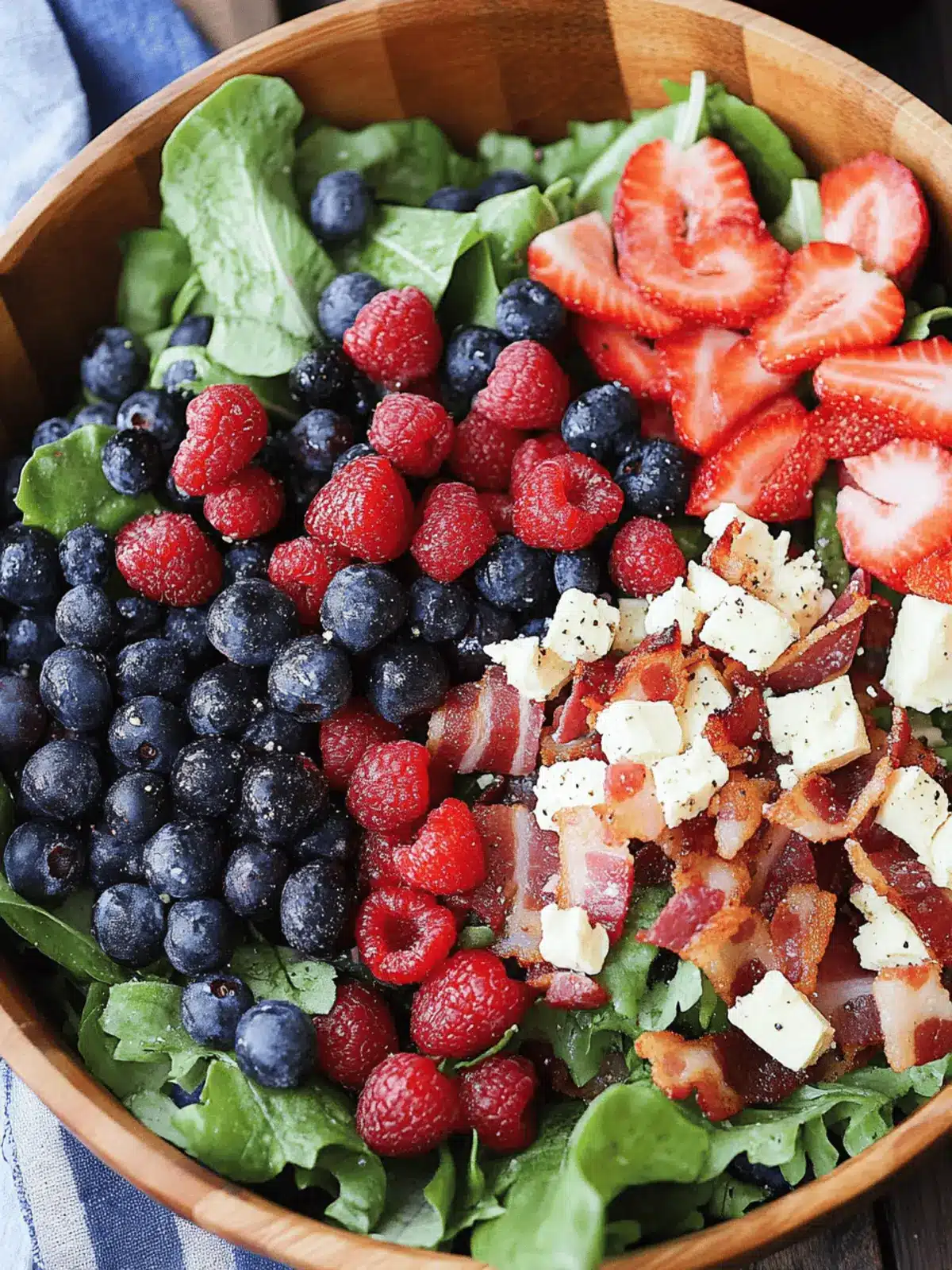 berry bacon salad