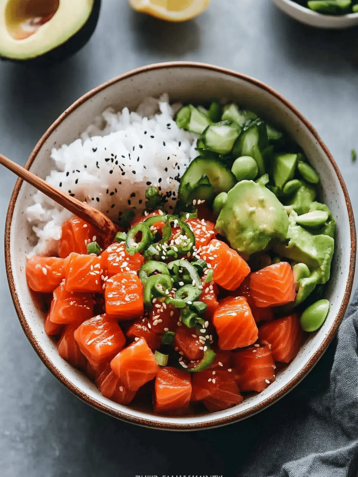Savory Salmon Poke Bowl Ready in Just 20 Minutes 2 Salmon Poke Bowl