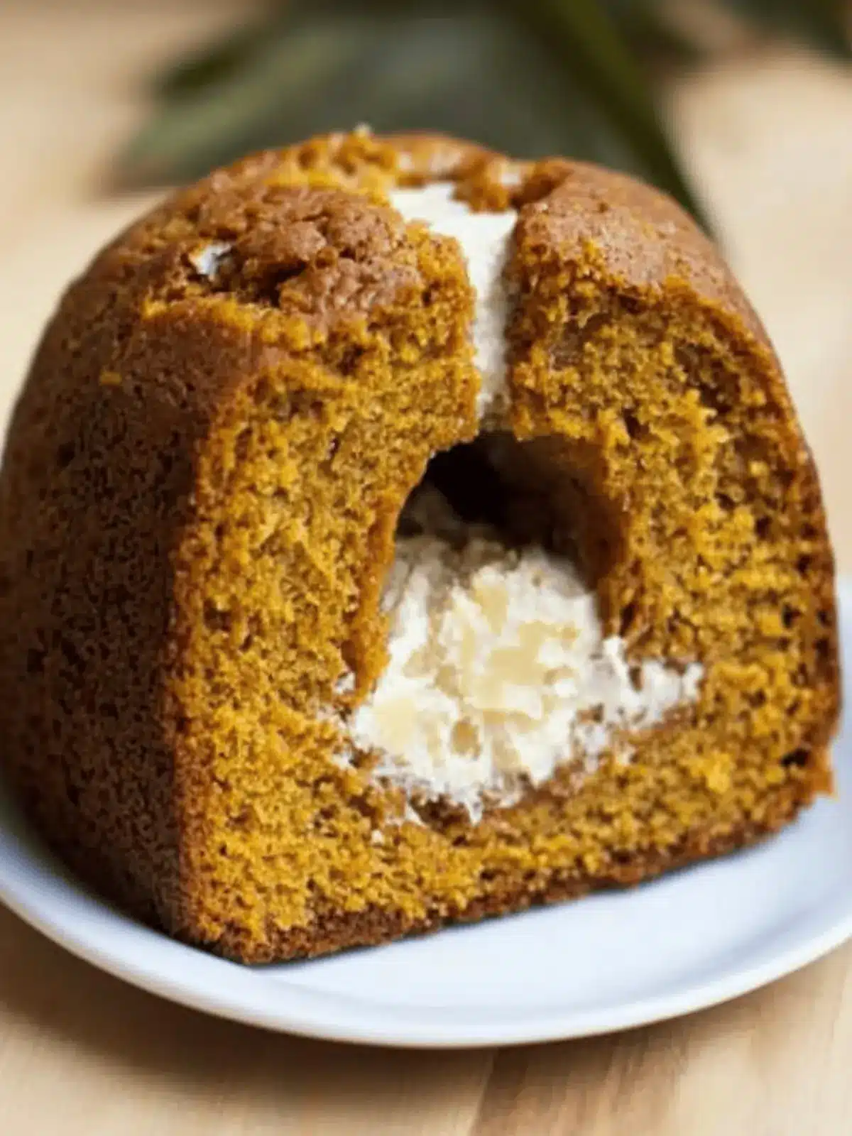 Pumpkin Bread Ring With Maple Cream Cheese Filling