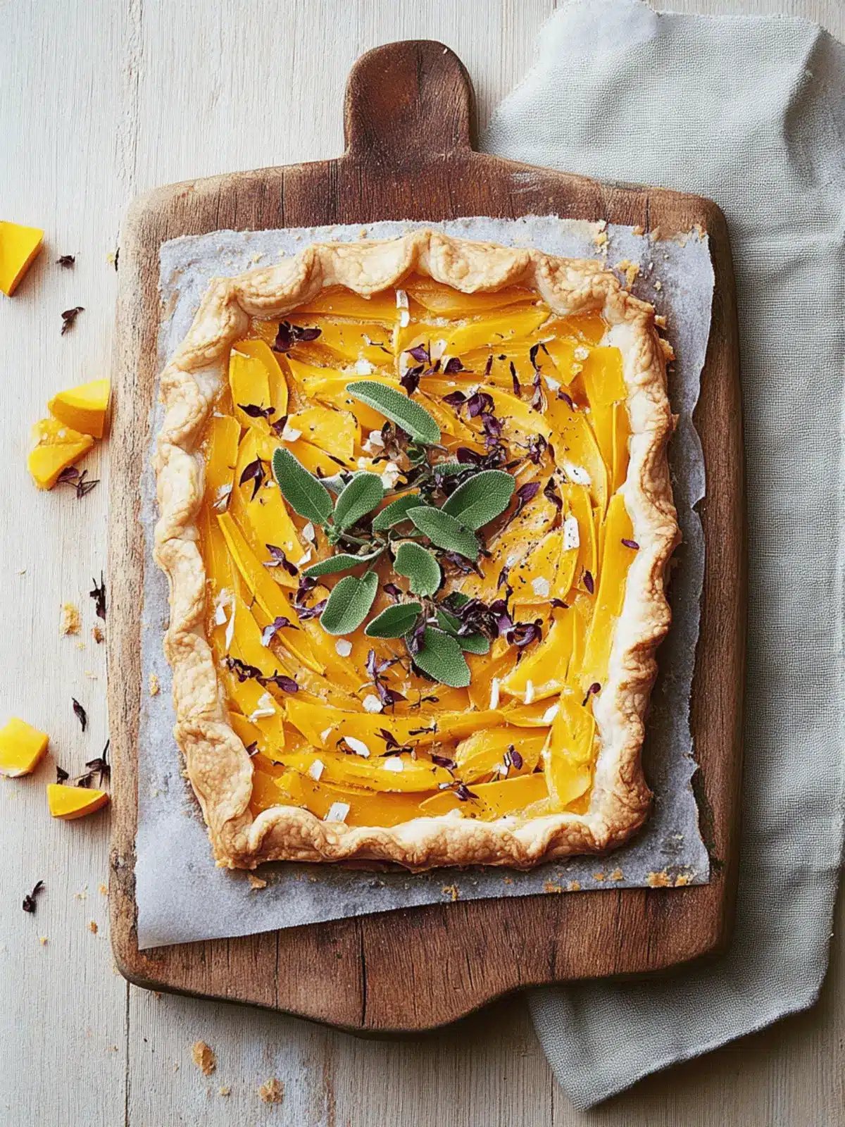Savory Butternut Squash-Sage Tart for Cozy Winter Gatherings 4 Butternut Squash-Sage Tart