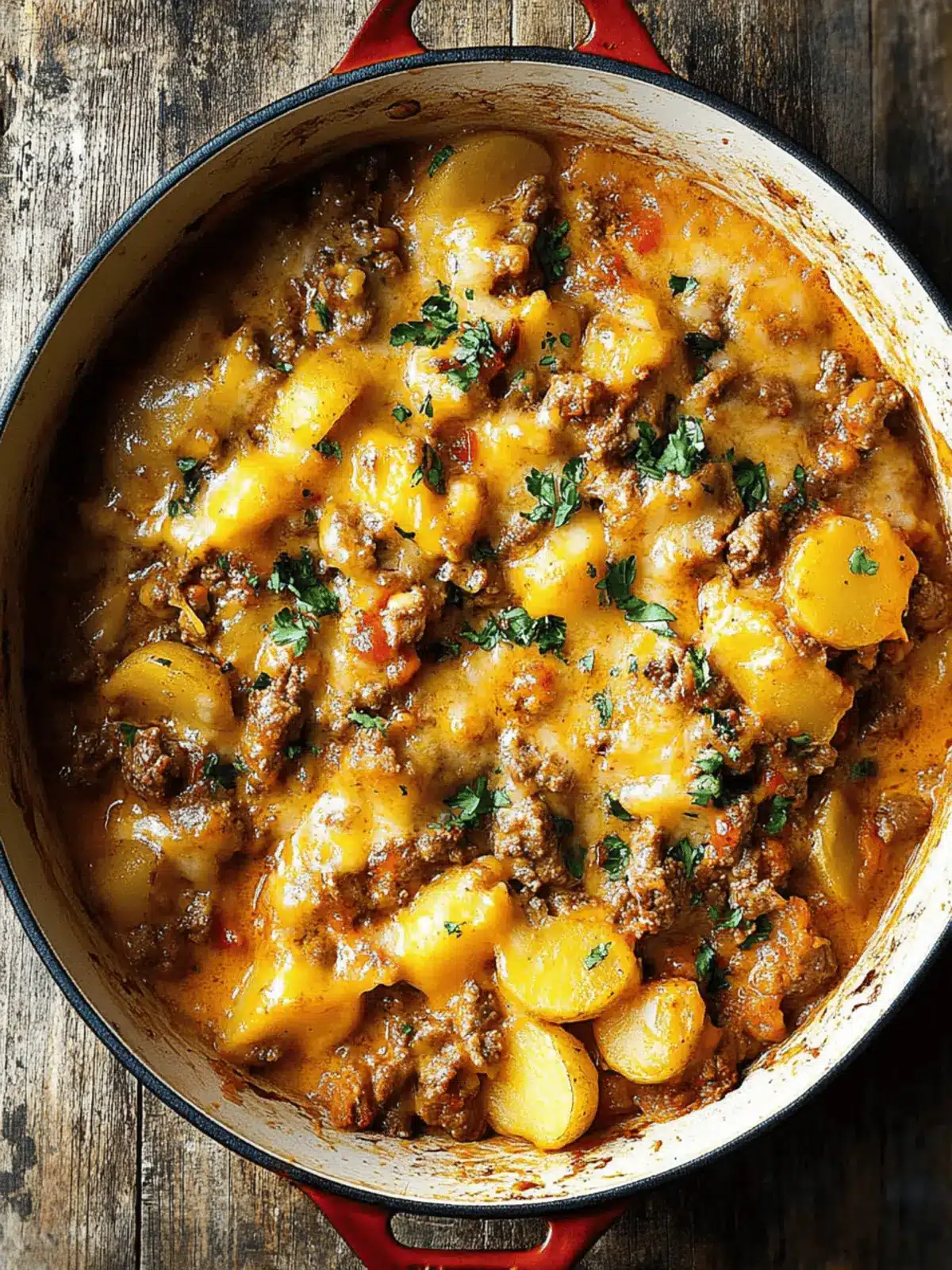 Cheesy One Pot Beef and Potatoes for Cozy Family Nights 2 Cheesy One Pot Beef and Potatoes
