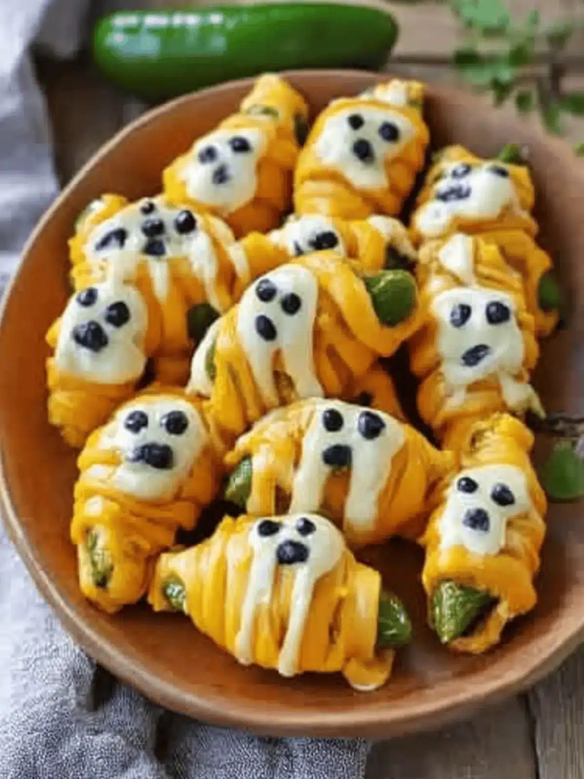 Crispy Jalapeno Popper Mummies for a Spooky Snack Attack 2 Jalapeno Popper Mummies