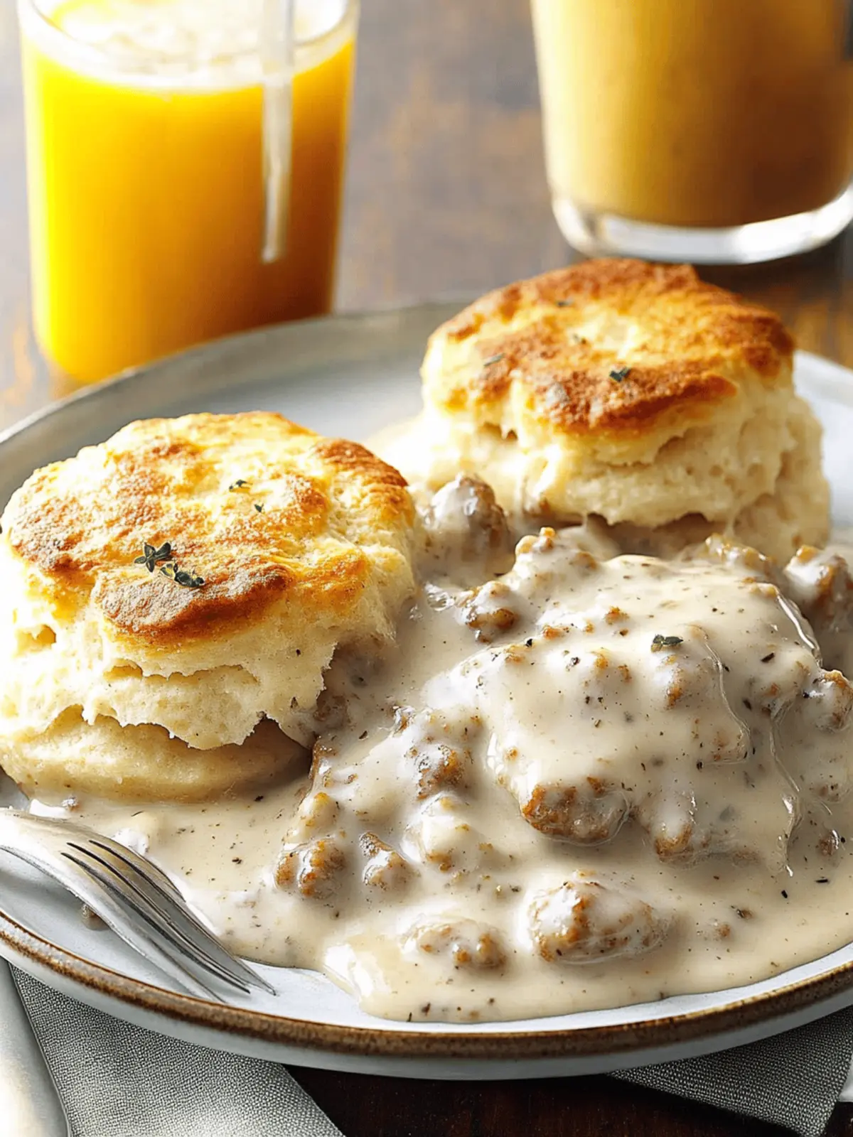 Biscuits and Sausage Gravy