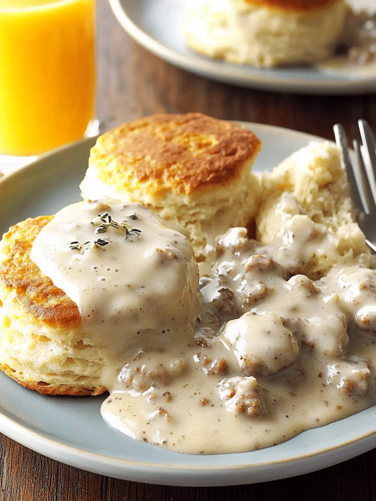 Biscuits and Sausage Gravy