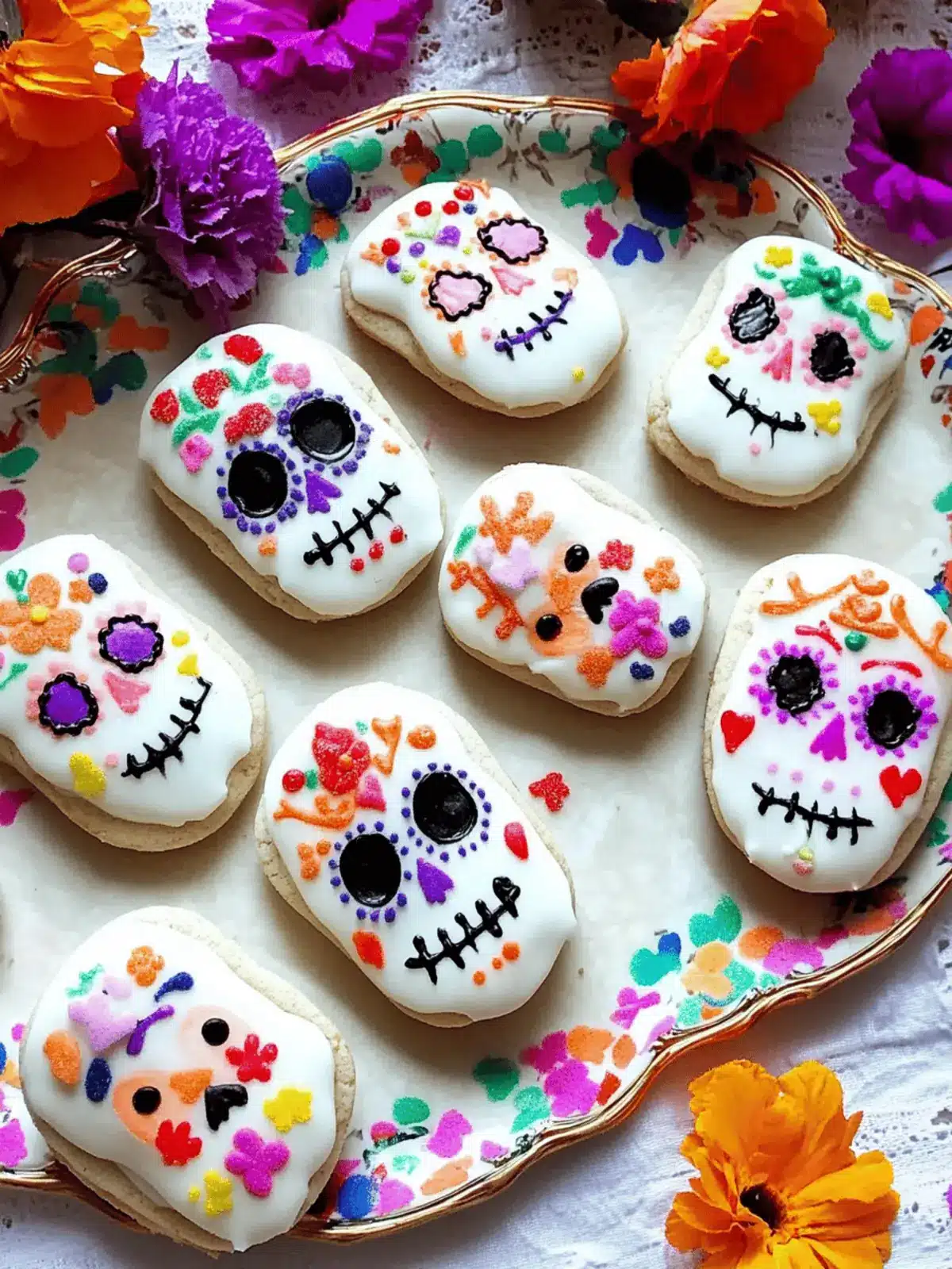 Delightful Sugar Skull Cookies for Day of the Dead Fun 4 Sugar Skull Cookies for Day of the Dead