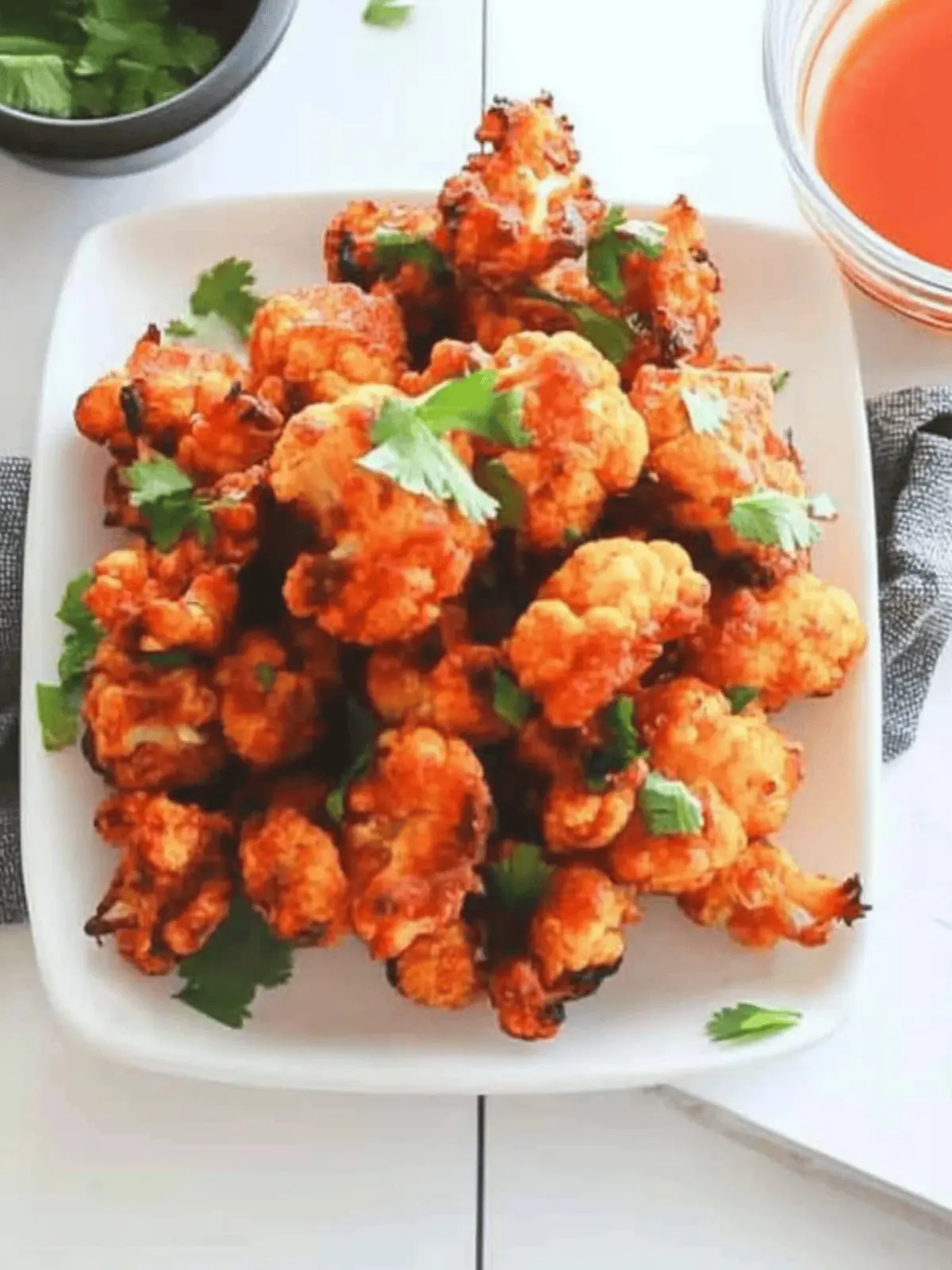 Baked Crispy and Spicy Cauliflower Bites