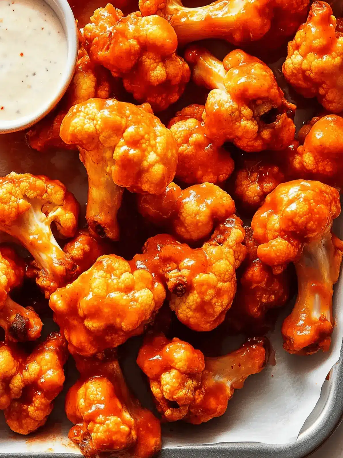 Crispy Cauliflower Wings with Flavorful Sauce Variations 4 Cauliflower Wings