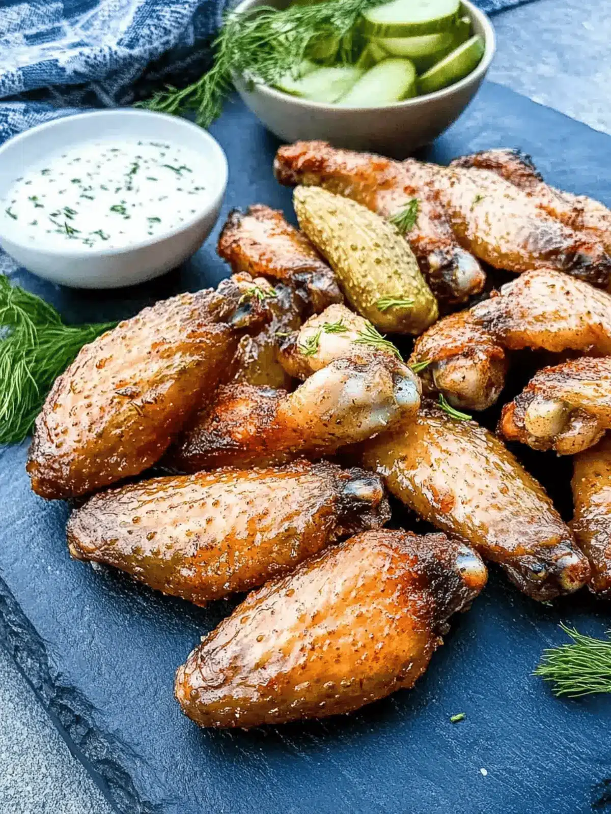 Smoked Dill Pickle Wings