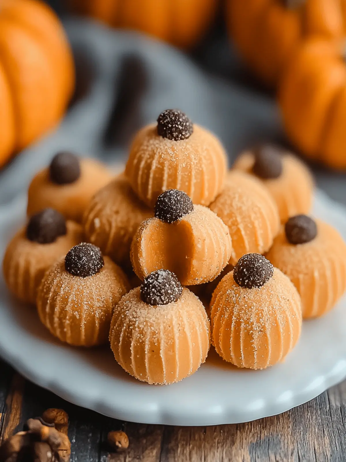 Pumpkin Cheesecake Truffles