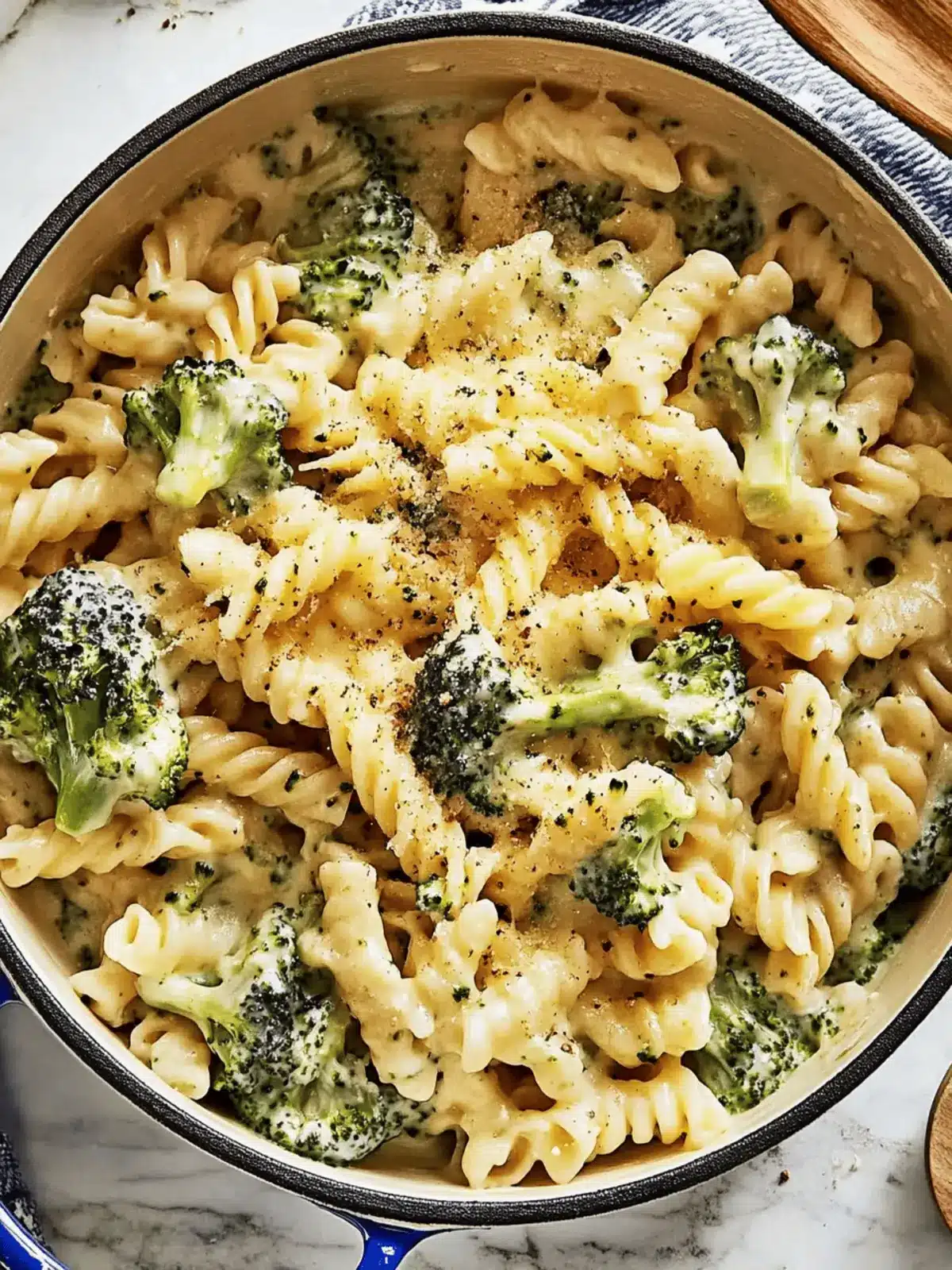 One-Pot Broccoli Cheese Pasta