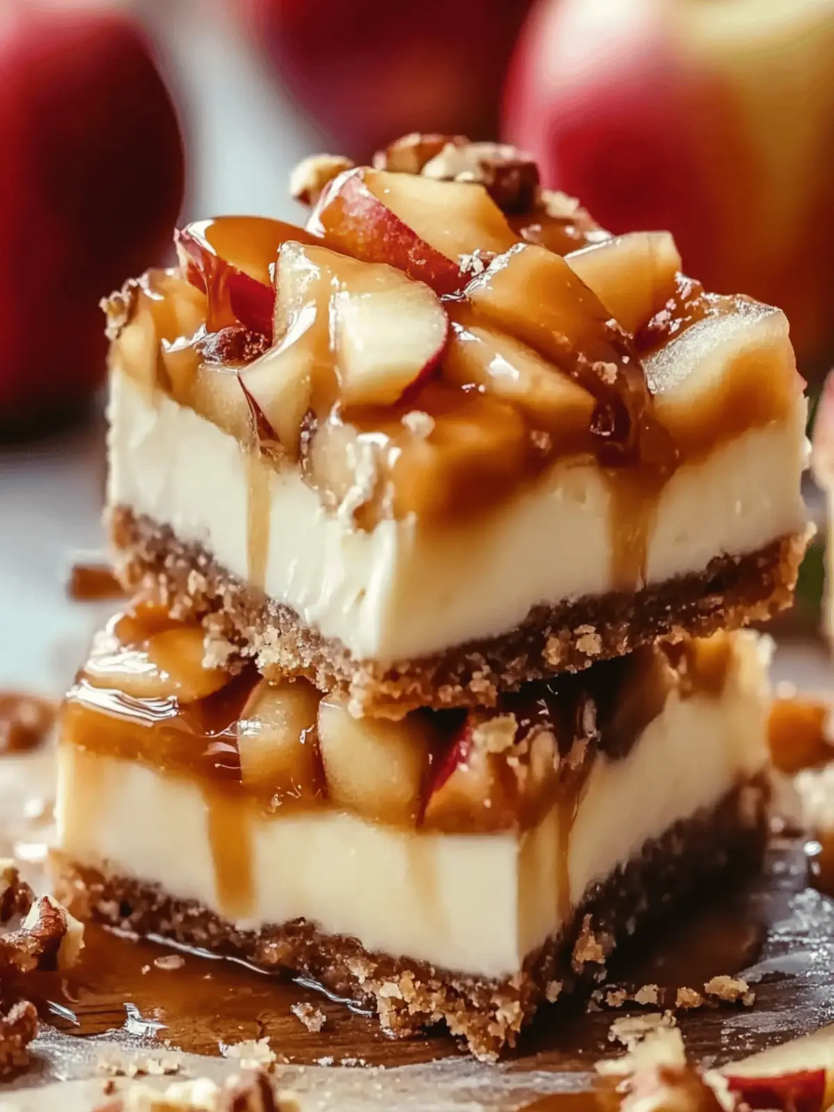 Decadent Caramel Apple Cheesecake Bars You Can’t Resist 3 Caramel Apple Cheesecake Bars