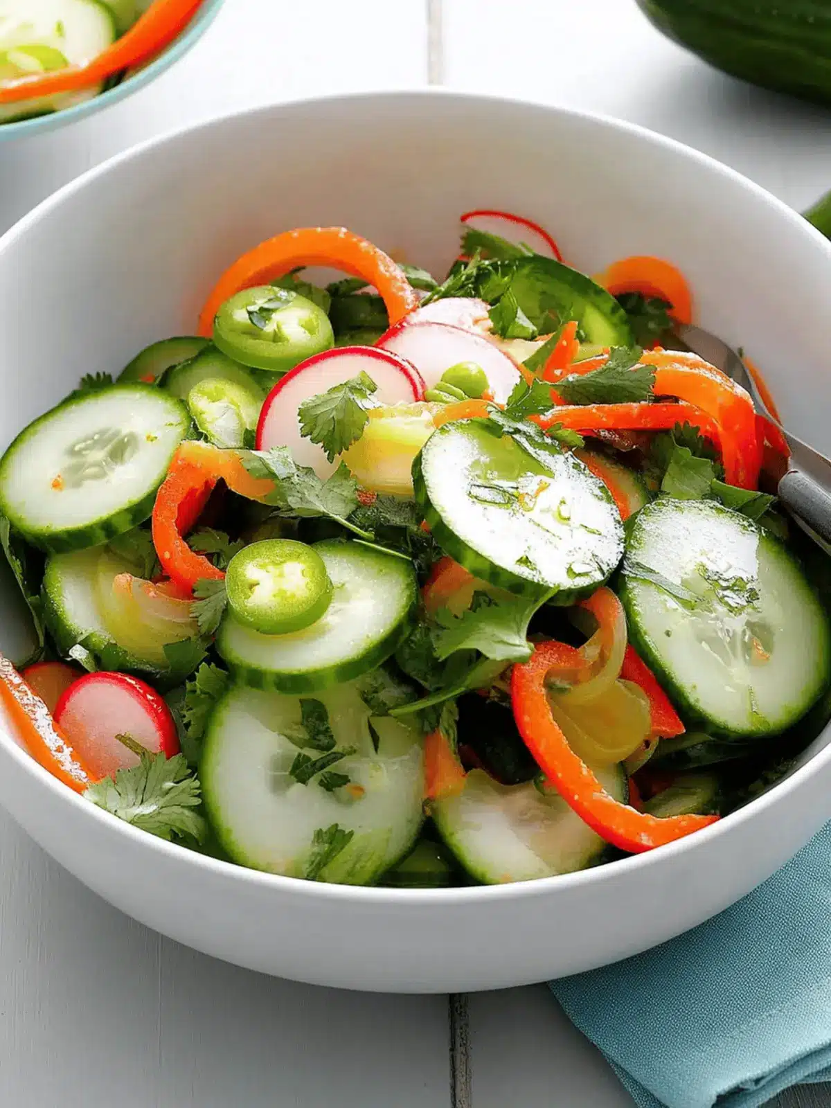 Crisp & Spicy Cucumber Salad: Refreshing Summer Crunch! 5 Crisp & Spicy Cucumber Salad