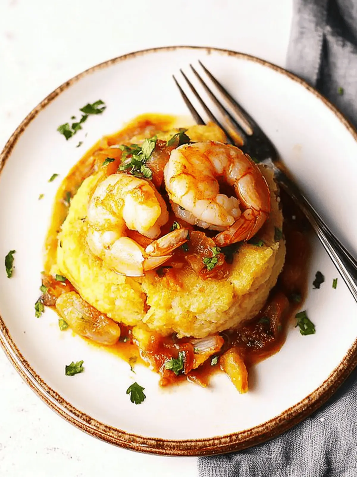 Mofongo with Shrimp