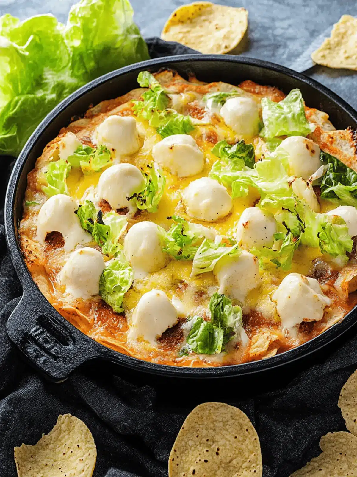 Graveyard Chicken Enchilada Dip