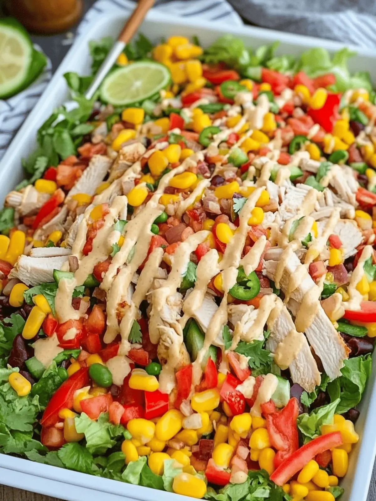 Southwest Chicken Salad with Spicy Ranch Dressing