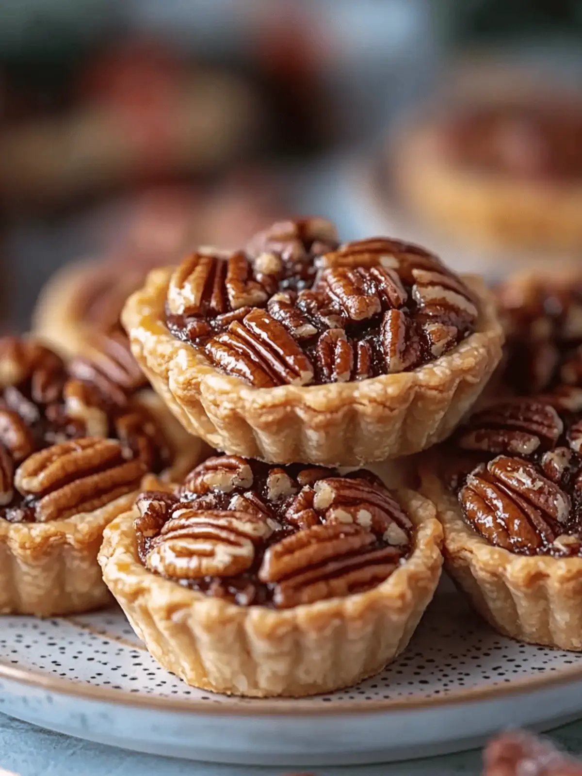 Irresistible Mini Pecan Tarts: A Must-Try Southern Delight 3 Mini Pecan Tarts