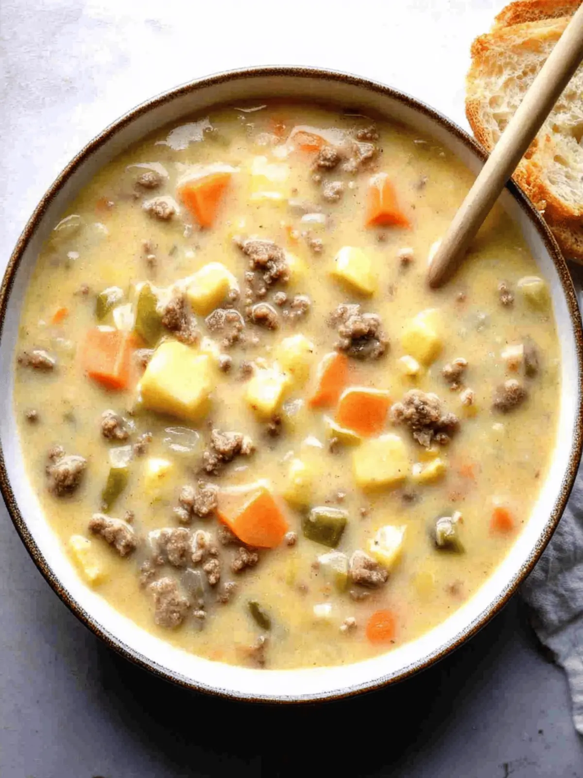Cheeseburger Soup