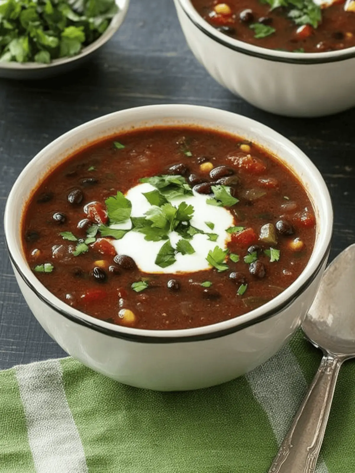 Spicy Black Bean and Pepper Soup for a Cozy Night In 5 Spicy Black Bean and Pepper Soup