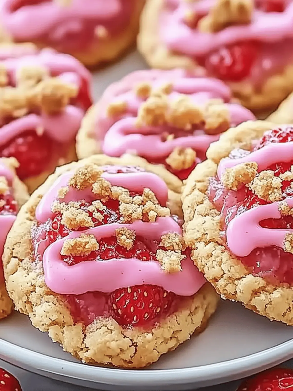 Strawberry Crunch Cookies