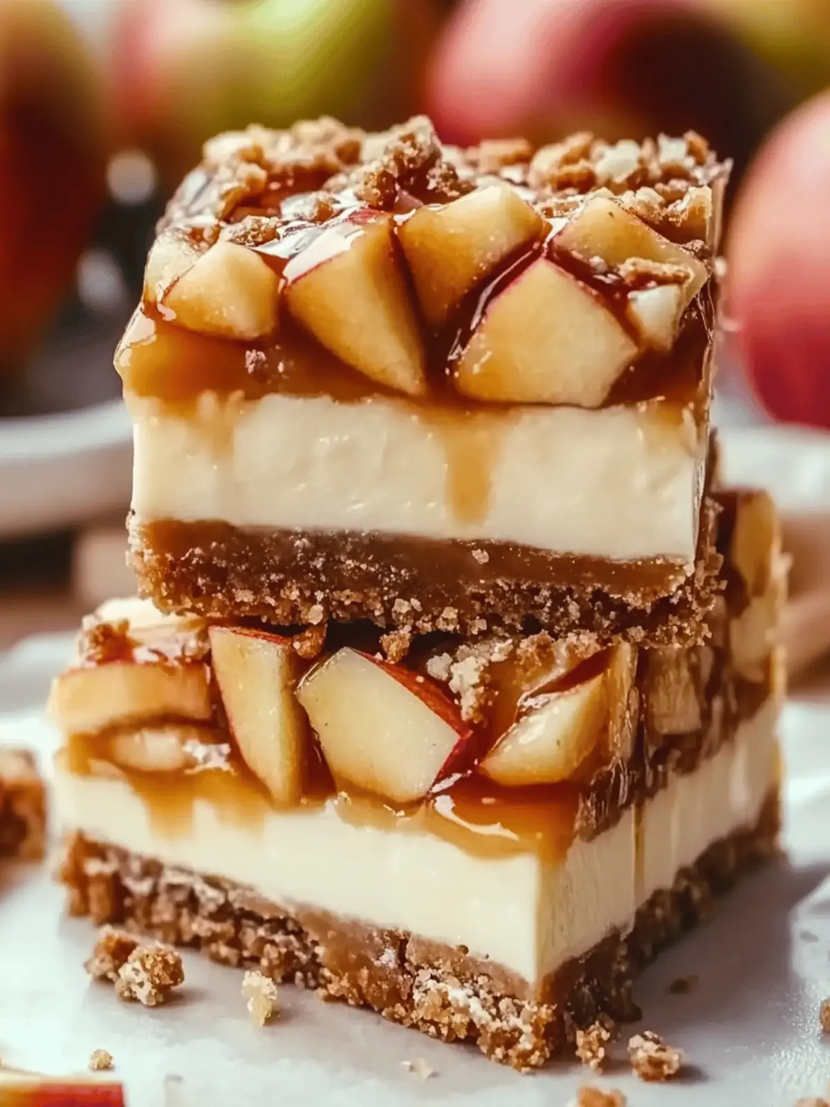 Decadent Caramel Apple Cheesecake Bars You Can’t Resist 2 Caramel Apple Cheesecake Bars