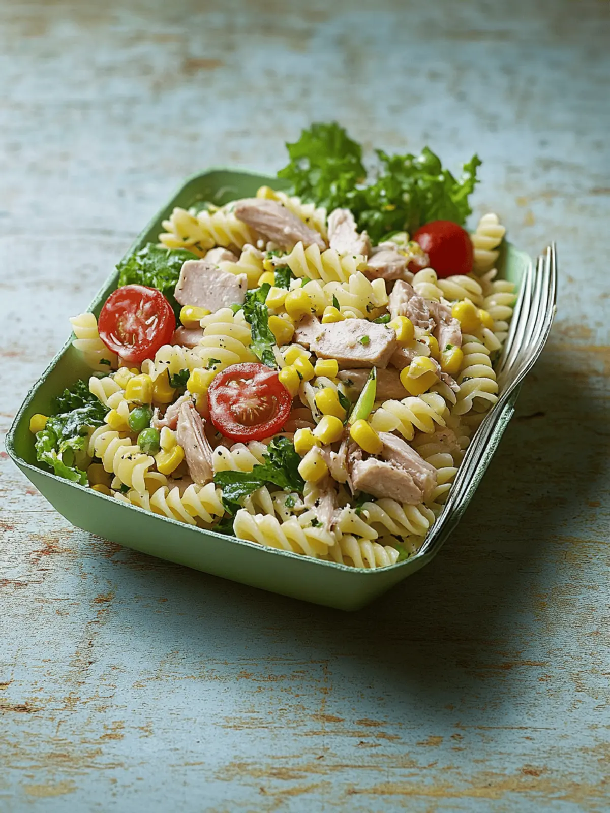 Tuna and sweetcorn pasta salad