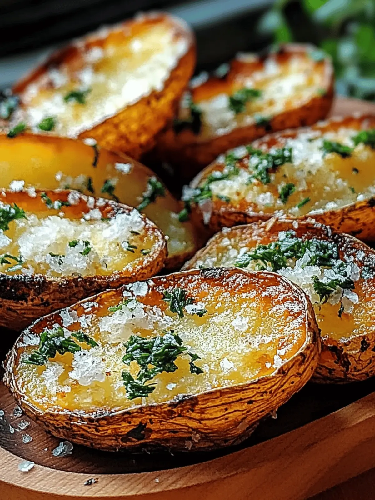 Crispy Garlic Herb Roasted Potato Skins