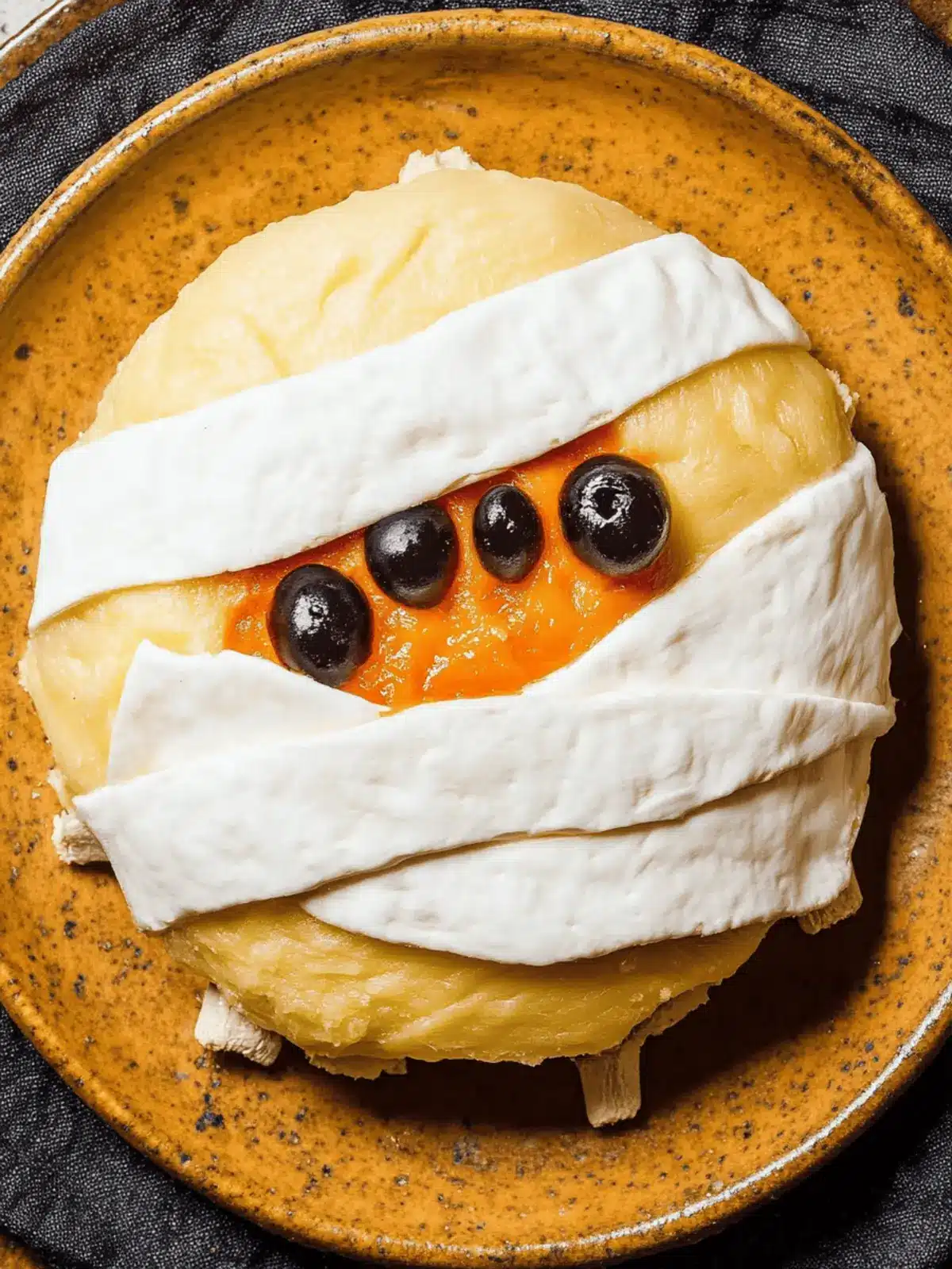 Mummy Brie: Fun & Easy Halloween Appetizer to Wow Guests 3 Mummy Brie
