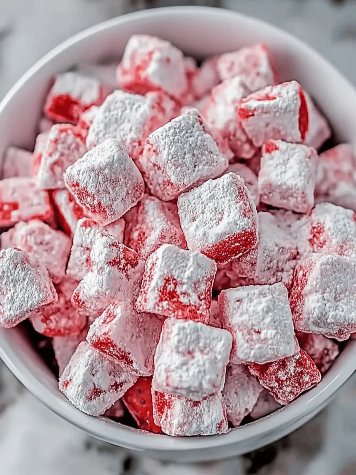 Strawberry Shortcake Puppy Chow