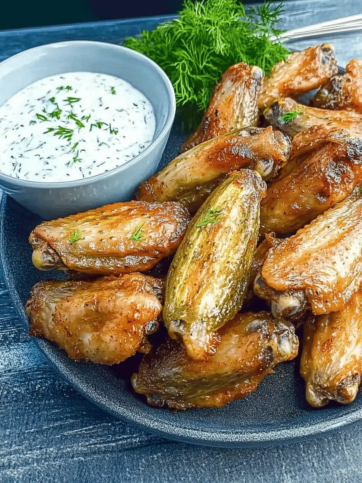 Smoked Dill Pickle Wings