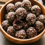 Dark Chocolate Cherry Energy Bites