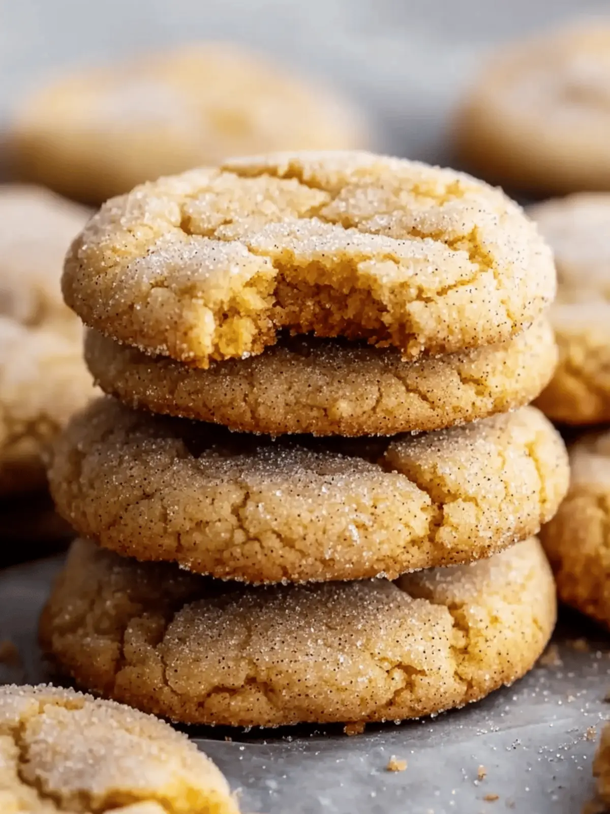 Chewy Pumpkin Snickerdoodle Cookies
