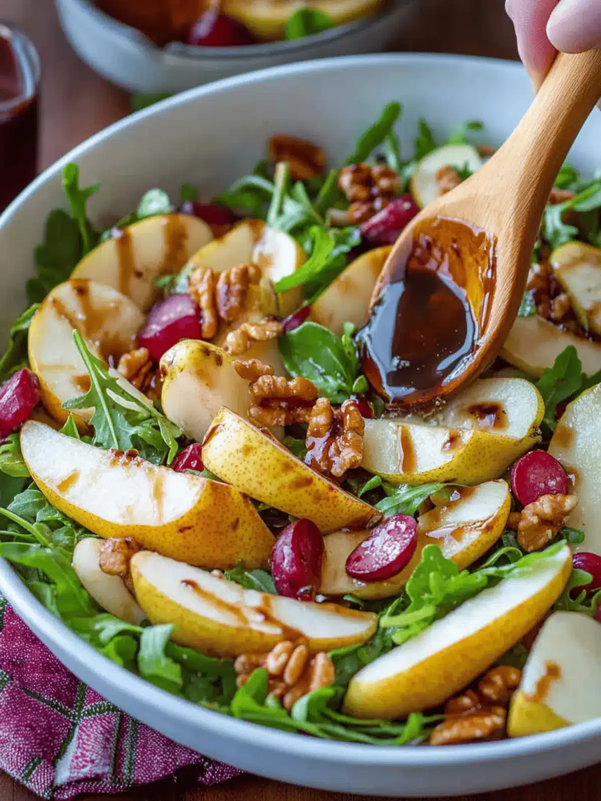 Pear Salad with Balsamic Vinaigrette