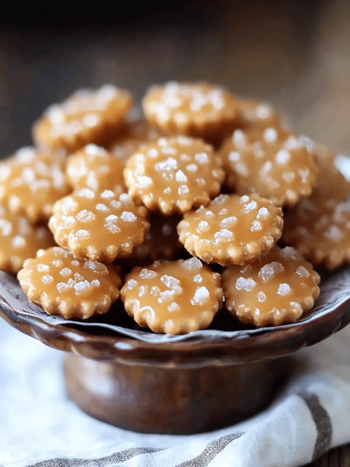 Salted Caramel Cracker Bites