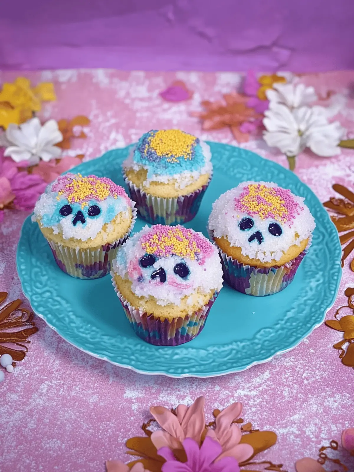 Irresistible Pan de Muerto Cupcakes for Your Sweet Celebrations 2 Pan de Muerto Cupcakes