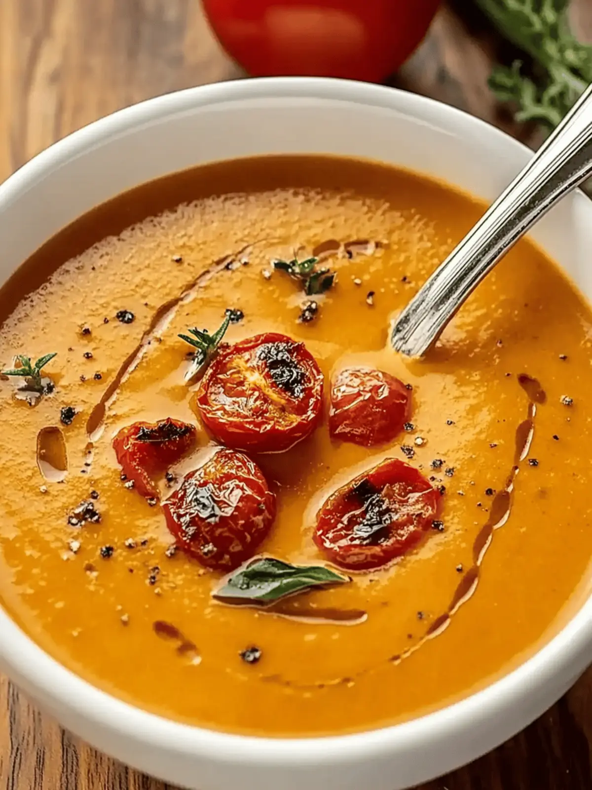Roasted Garlic Tomato Soup