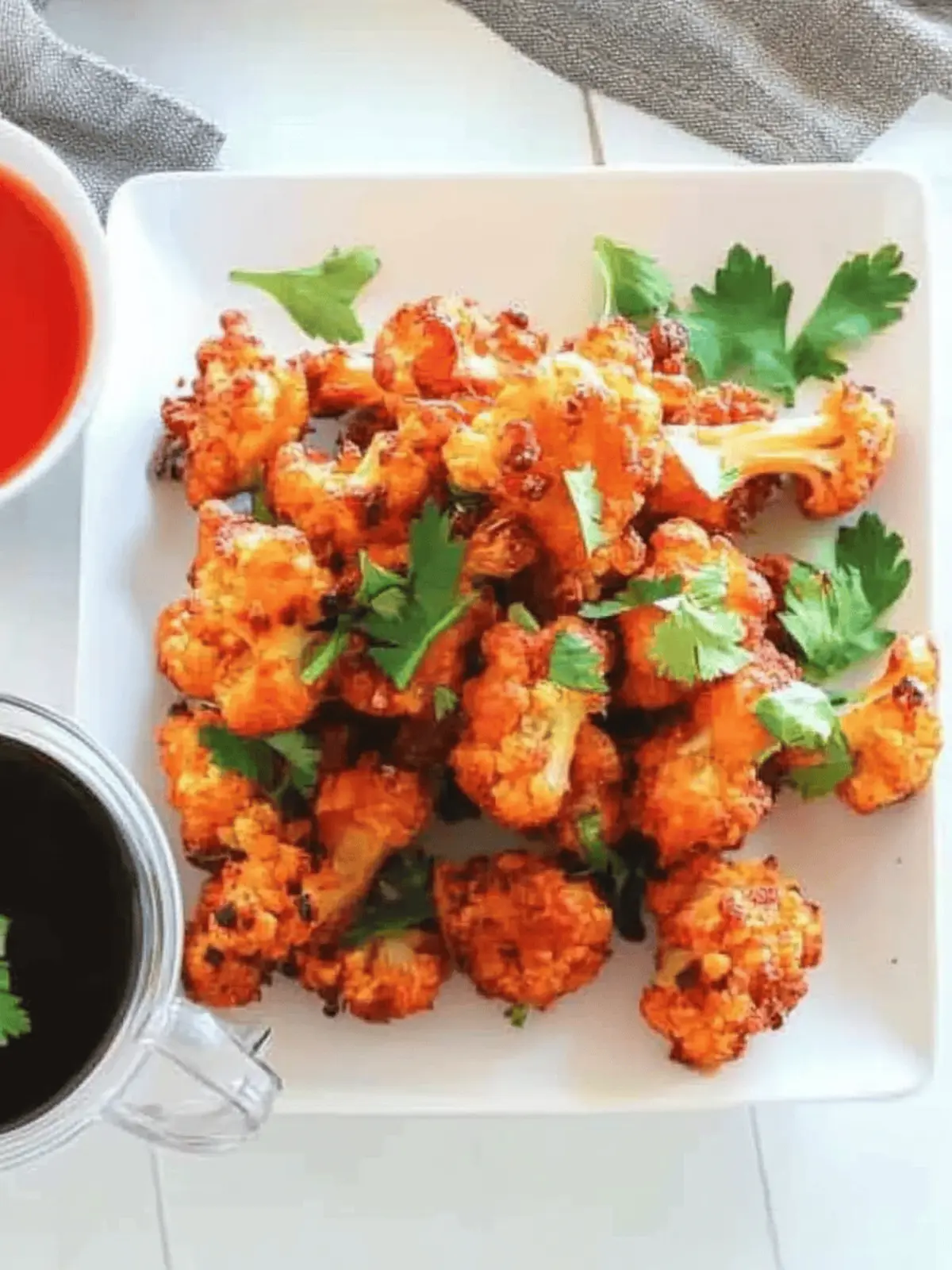 Baked Crispy and Spicy Cauliflower Bites