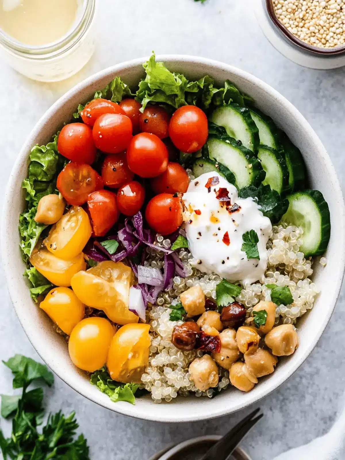 Delicious Mediterranean Quinoa Bowl for a Healthy Glow 4 Mediterranean Quinoa Bowl