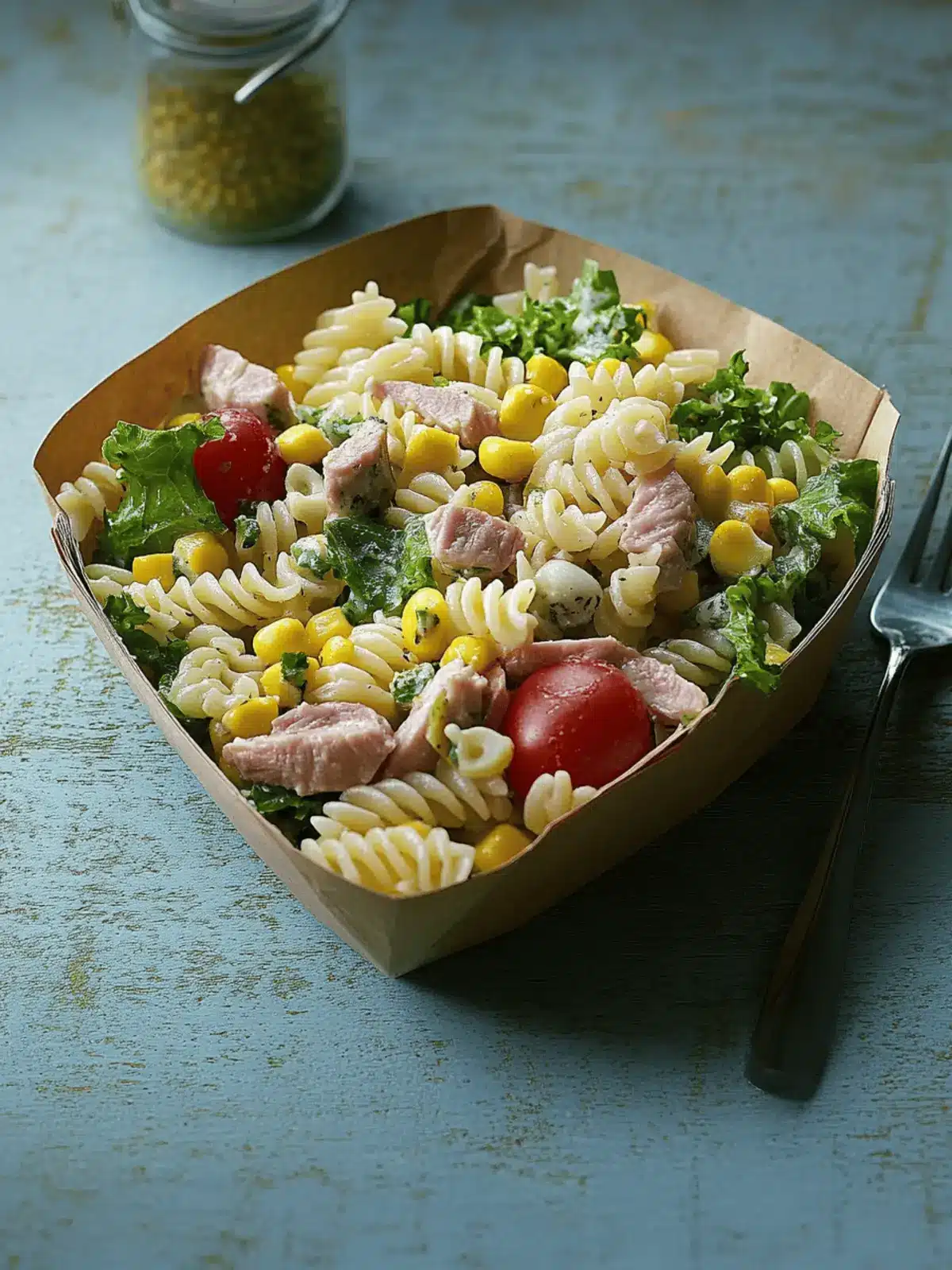 Tuna and sweetcorn pasta salad
