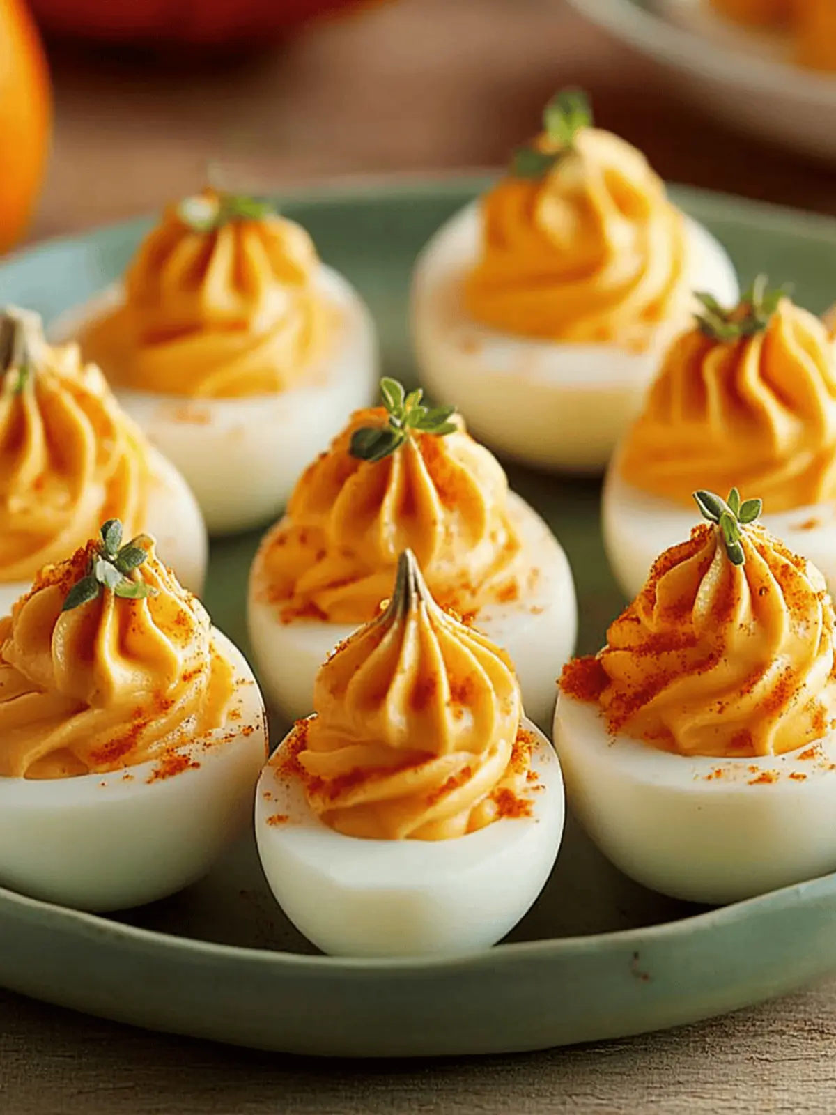 Pumpkin Patch Deviled Eggs